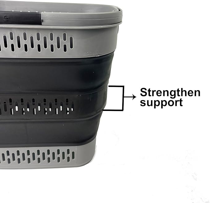 SAMMART 38L Collapsible Plastic Laundry Basket - Image 6