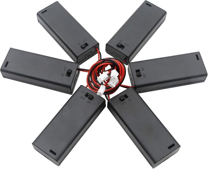 6 Pcs2xAAA Battery Holder Spring Clip by Newzoll