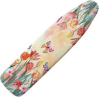 Sprowallow Tulip Butterfly Ironing Board Cover and Pad 15x54 Inch Standard Size by Sprowallow
