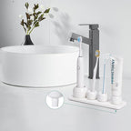 4 Pack Mini Ceramic Toothbrush Holder Stand - Image 6