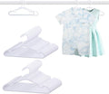 100 Pack White Baby Hangers 11.42 Inch & 12.91 Inch Each 50 Pack by YeJieYJ