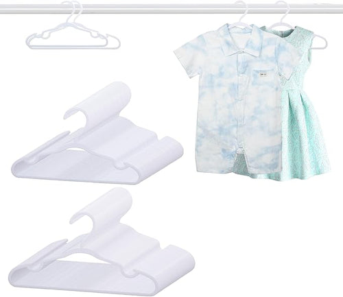 100 Pack White Baby Hangers 11.42 Inch & 12.91 Inch Each 50 Pack by YeJieYJ
