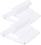 100 Pack White Baby Nursery Closet Hangers, Non-Slip Laundry Infant Pant Hanger by VIIBASE