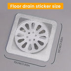 25 Pack, Square Shower Drain Mesh Sticker, - Image 2