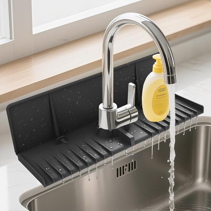 Silicone Faucet Drip Catcher Tray Mat by Gosmol