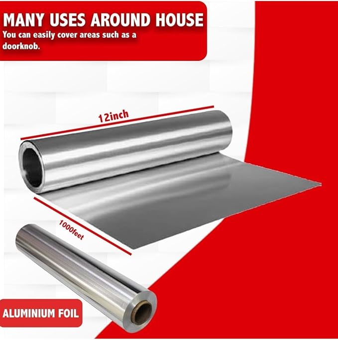 Aluminum Foil 12" 1000Ft, Thick|Deli|Home|Strong Enough - Image 2