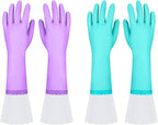 Elgood Reusable Long Dishwashing Cleaning Gloves - Image 9