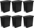 Sterilite 2.7 Gallon Rectangular Step On Kitchen Trash Bin Plastic Indoor by Sterilite