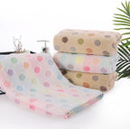 Pidada Hand Towels Set of 4 Colorful Polka Dot Pattern 100% Cotton Soft - Image 4