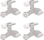 HOMOTEK 4 Pack Hinge Pin Satin Nickel Door Stopper, Adjustable Deluxe Heavy by HOMOTEK