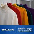 SPECILITE Wire Metal Clothes Hangers Bulk 250 Pack - Image 6