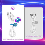 SUNFICON 18 Pack Magnetic Cable Clips Cable Organizers Earbuds Cords Winder - Image 3