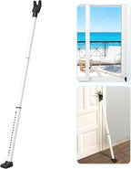 2025 Upgraded 2-in-1 Door Security Bar, Door Stoppers, Adjustable Heavy Duty by Tikelly