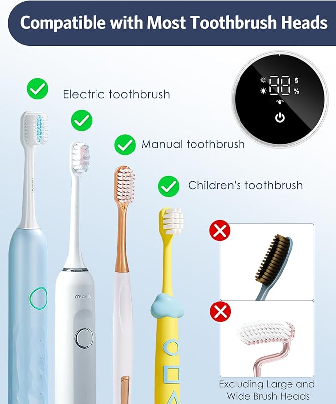Upgraded UV Toothbrush Cleaner Holder Wall Mounted, Temracha Razor Electric - Image 6