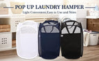 AQQA 9 Pcs Mesh Popup Laundry Hamper Set, Durable Handles, Sturdy Mesh - Image 5