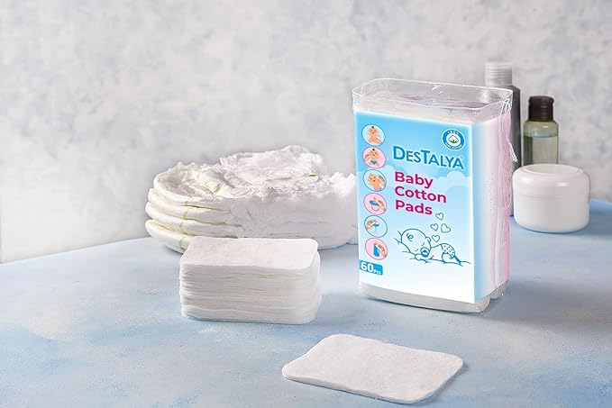 Baby Cotton Pads for Diaper Change by Destalya | 360 Count | Soft Large | - Image 5