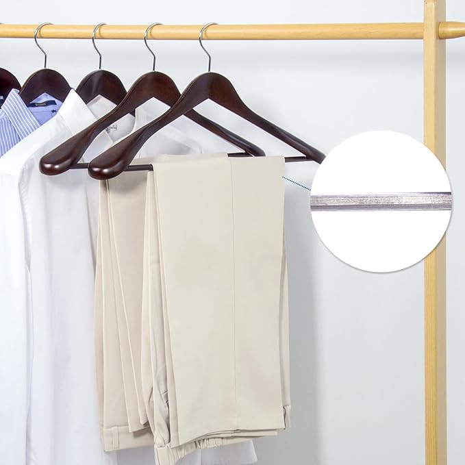 Nature Smile Luxury Mahogany Wooden Suit Hangers - Image 7