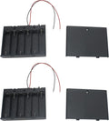 2 PCS 6 Slots AA Battery Holder Bundle by LBTODH