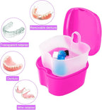 Keedolla 2 Pack Denture Bath Box Cup Retainer Cleaner Case - Image 2