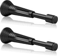 2Pcs Black Spring Door Stops, Screw in & Adhesive Door Stopper by Sckeinwg