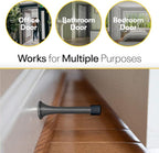 Door Stoppers for Wall – Spring Door Stopper – Black Door Stops – 3-1/4" – - Image 5
