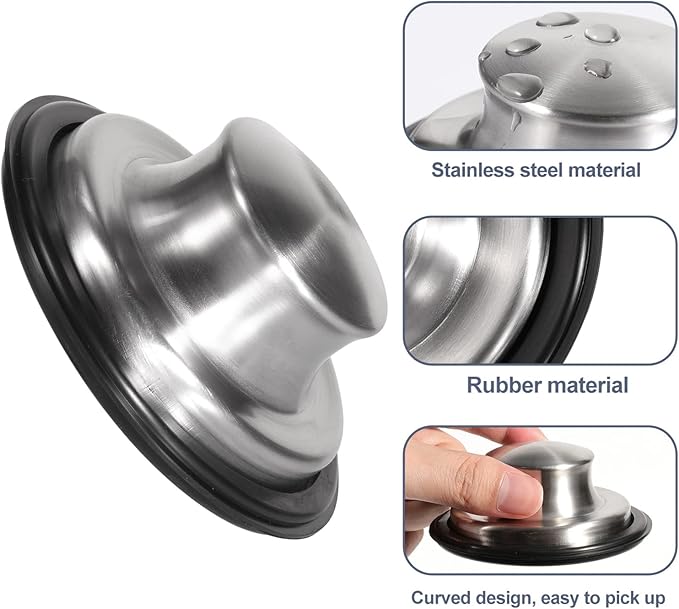 RQYEKDO Polished Kitchen Sink Strainers Sink Stopper Kits, Stainless Steel Sink - Image 5