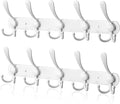 Coat Rack Wall Mounted, 5 Tri Stainless Steel Coat Hook by YUNISS