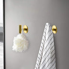 Vuzvuv Adhesive Brushed Gold Hooks, SUS304 Stainless Steel Self-Adhesive Towel - Image 4