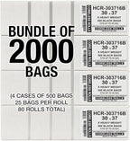 Aluf Plastics High Density Trash Bags, 30 Gallon, 16 Micron, - Image 2