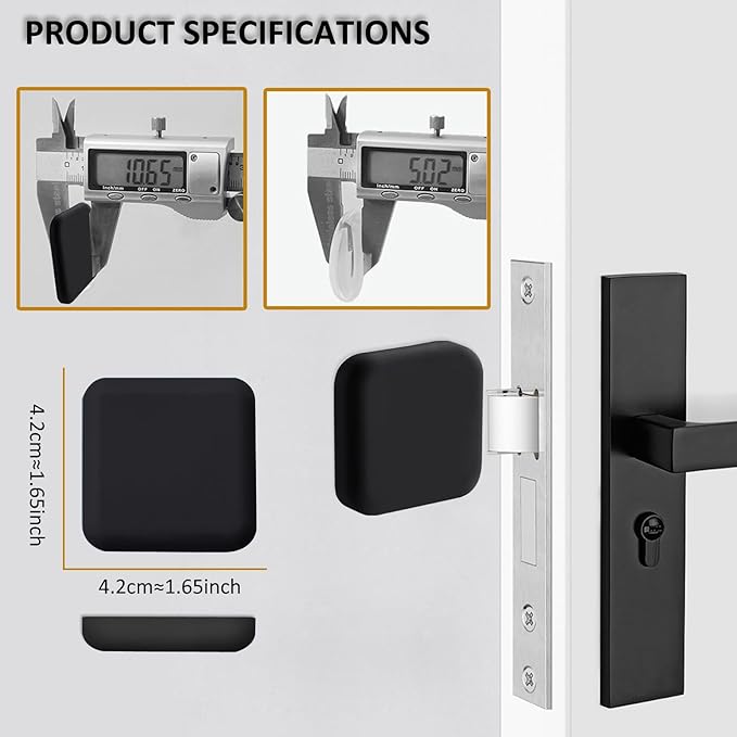 Door Stopper Rubber Door Stops Wall Protector，Buffer Guard Doorknob Door Handle - Image 5