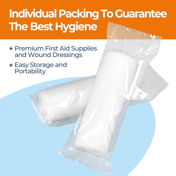 Gauze Rolls Bandages 3" x 4.1yds, Conforming Stretch Gauze Bandage 6 Inch - Image 5