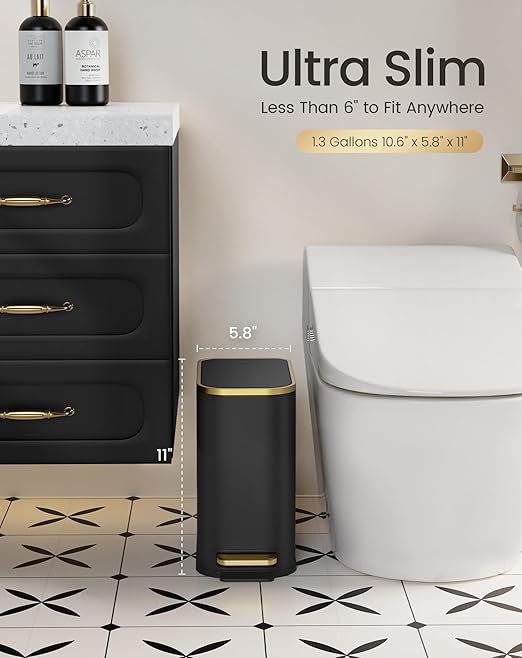 Cesun Small Bathroom Trash Can - Image 8