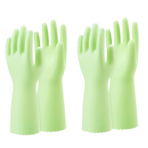 SHOWA 111 Skin-Friendly Dishwashing Gloves, Latex-Free PVC, Reusable by Showa