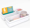 6 PCS Drawer Organizer Set, 3 Size Makeup Drawer Divider Organizer by StoreHappily