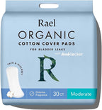 Rael Incontinence Pads for Women, Organic Cotton Cover, Postpartum Essential by Rael