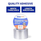 ADHES Foil Tape Aluminum Tape Heat Resistant Tape Metal Duct Tape, Withstand - Image 3