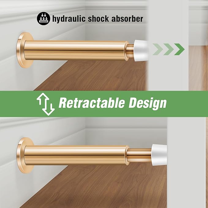 KOLAKO Door Stoppers for Wall, Spring Door Stop, 4.4 Inch Door Stoppers for - Image 4