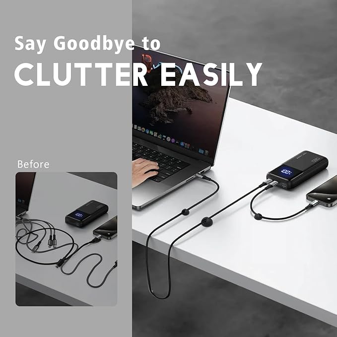Black Cable Clips 9 PCS, Adhesive Cable Organizer Phone Charging Cord Holder - Image 3