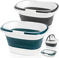 Coloch 2 Pack 16L/4.2 Gallon Collapsible Plastic Bucket, Foldable Mop Bucket by Coloch