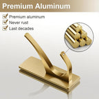 Gold Self Adhesive Towel Hooks, Extra Sticky and Strong 10LB, Stainless Hook - Image 4