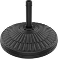 wikiwiki 80 Lbs HDPE Round Patio Umbrella Base, Weighted Umbrella Stands Fits 1.5-1.9in Poles for Garden, Lawn, Deck, Backyard & Pool, Black by WikiwikiPatioUmbrellas