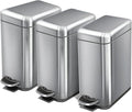 Home Zone Living 3-Pack 1.3 Gallon Small Bathroom Trash Can by HomeZoneLiving