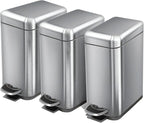 Home Zone Living 3-Pack 1.3 Gallon Small Bathroom Trash Can by HomeZoneLiving