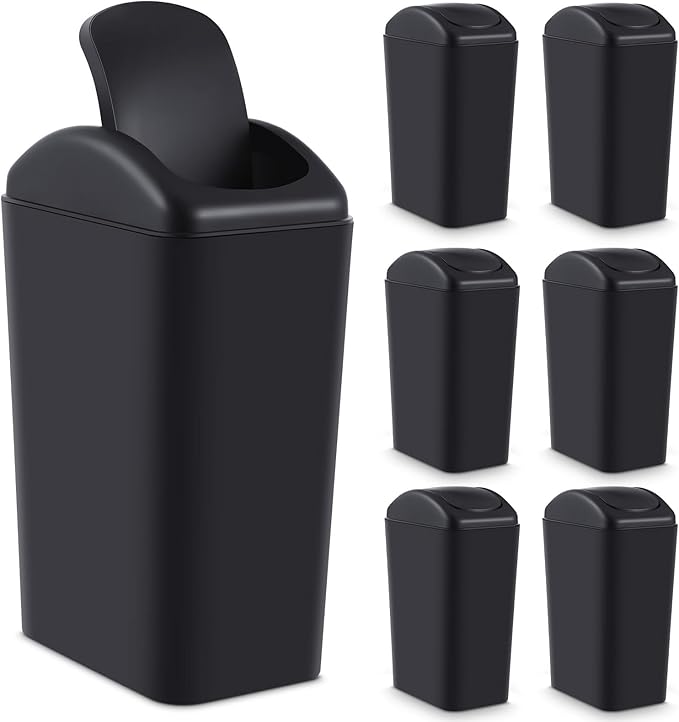 Hoolerry 2 Pcs 3 Gallon/12 Liter Small Trash Can Plastic Kitchen Garbage by Hoolerry