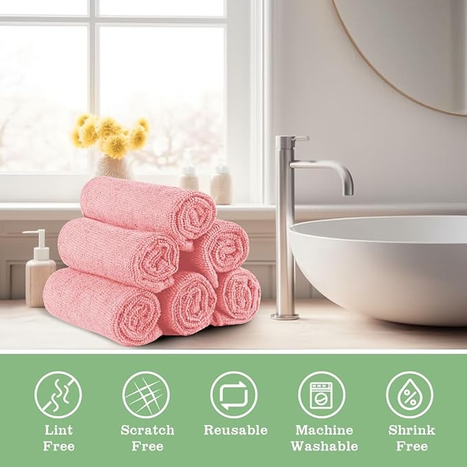 Washcloths - 20 Pack - Face Towels, Highly Soft Wash Cloths and Hand Towels - Image 5