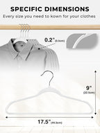 SMARTOR Plastic Hangers 50 Pack - Image 7