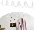 Coat Rack Wall Mount, Creative Wave Wall Hooks 20KG Capacity, Easy Installation - Image 2