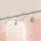 Titanker Shower Curtain Hooks Nickel, Minimalist Simple Double Glide Shower - Image 7