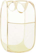 Durable Collapsible Laundry Baskets- Reinforced Mesh Pop Up Laundry Hamper by Bemkoo