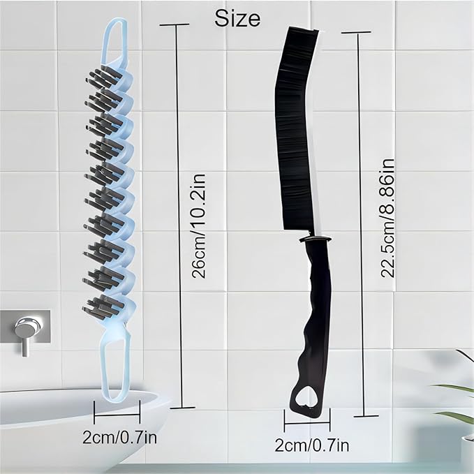 Crevice Cleaning Brush Hard Bristle Grout Brush Scrub Brush Toilet Brush - Image 6